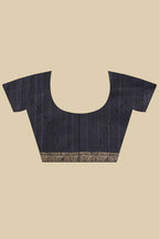 Navy Cotton Silk Floral Boota Printed Saree