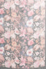 Black Floral Printed Chiffon Saree