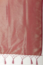 Muted Pink Color Zari Woven South Silk Saree