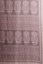 Wine Georgette Printed Saree