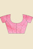 Hot Pink Cotton Block Printed Saree