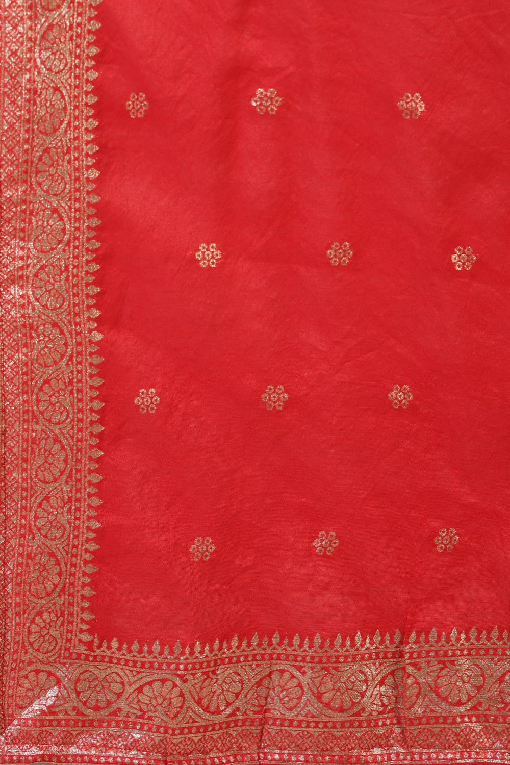 Red Silk Embroidered Suit Set