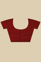 Maroon Crepe Printed Saree