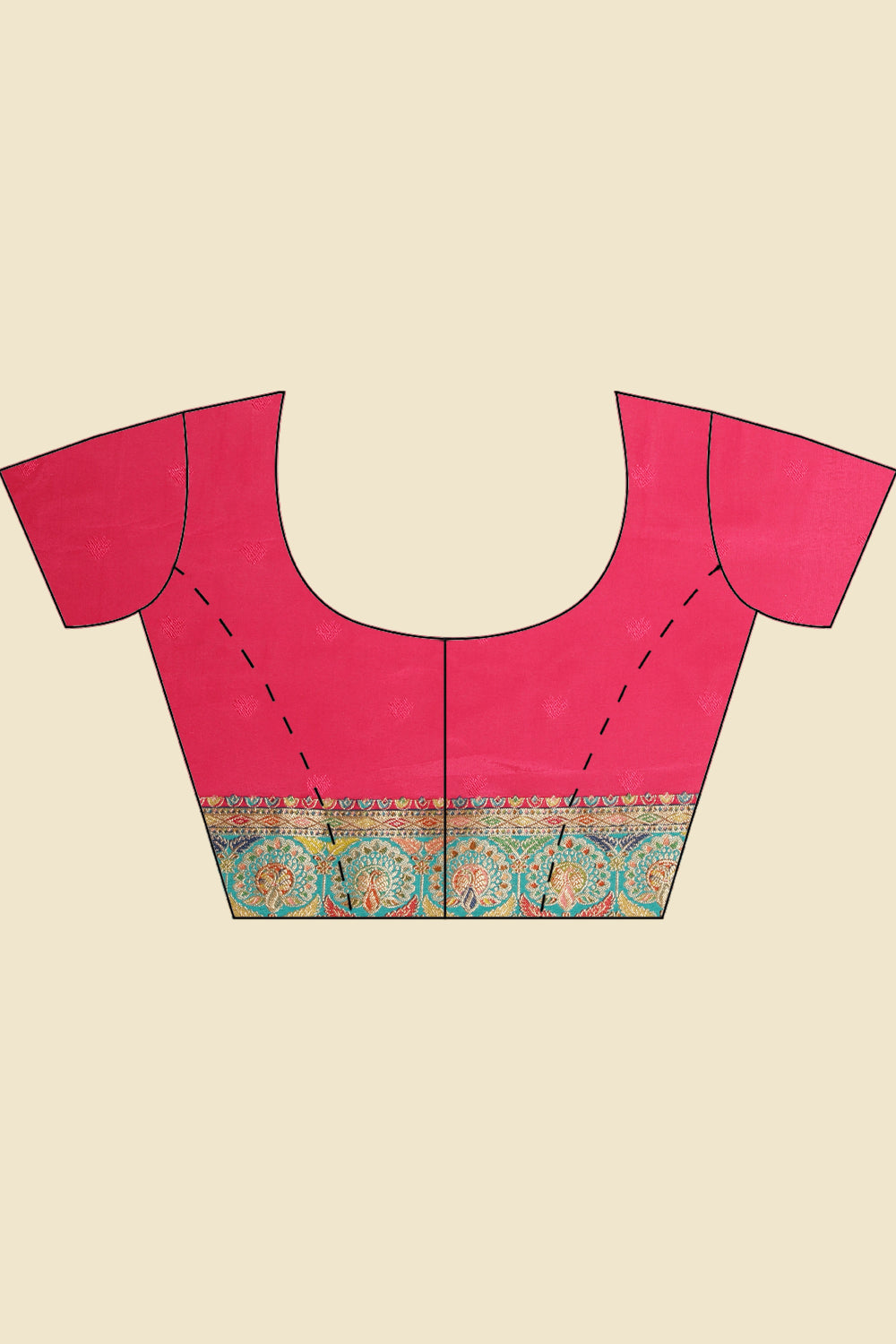 Rani Silk Madhubani Woven Saree