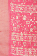 Raspberry Cotton Silk Printed Saree