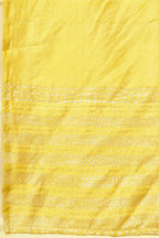 Mustard Silk Cut-Dana And Pearl Embroidered Suits