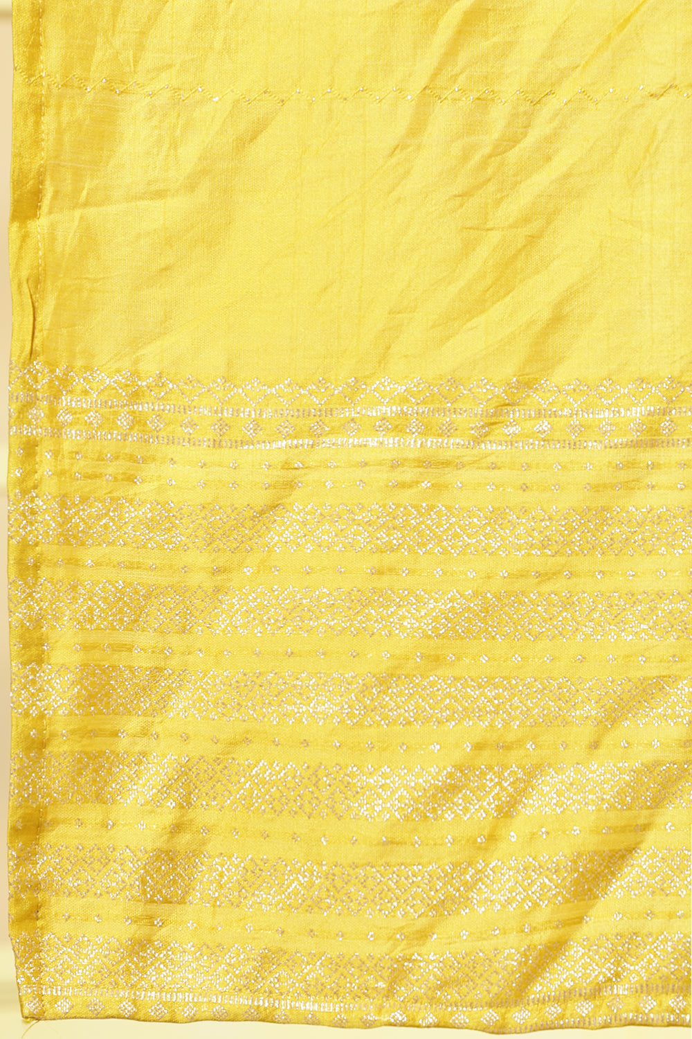 Mustard Silk Cut-Dana And Pearl Embroidered Suits