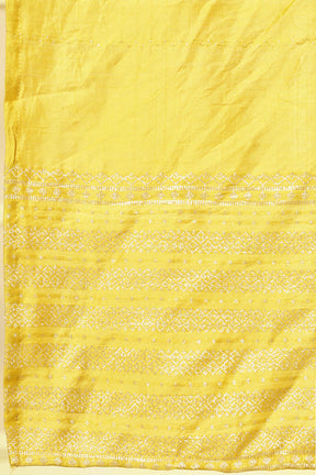 Mustard Silk Cut-Dana And Pearl Embroidered Suits