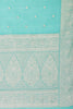 Teal Zari Woven Cotton Silk Saree