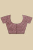 Mauve Cotton Silk Boota Printed And Zari Woven Saree
