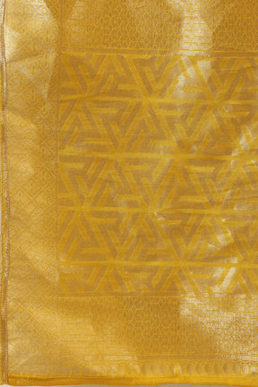 Mustard Color Silk Neck Embroidered Suit Set