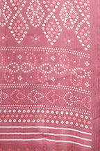 Wine Georgette Leheriya Printed Saree