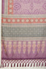 Purple Bandhani Printed Cotton Saree