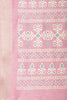 Pink Cotton Silk Printed And Zari Woven Saree