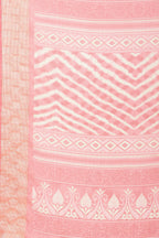 Pink Color Chiffon Leheriya Printed Saree