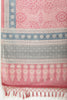 Light Maroon Bandhani Printed Cotton Saree