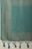 Eastern Blue Lightweight Banarasi Silk Weaving Saree