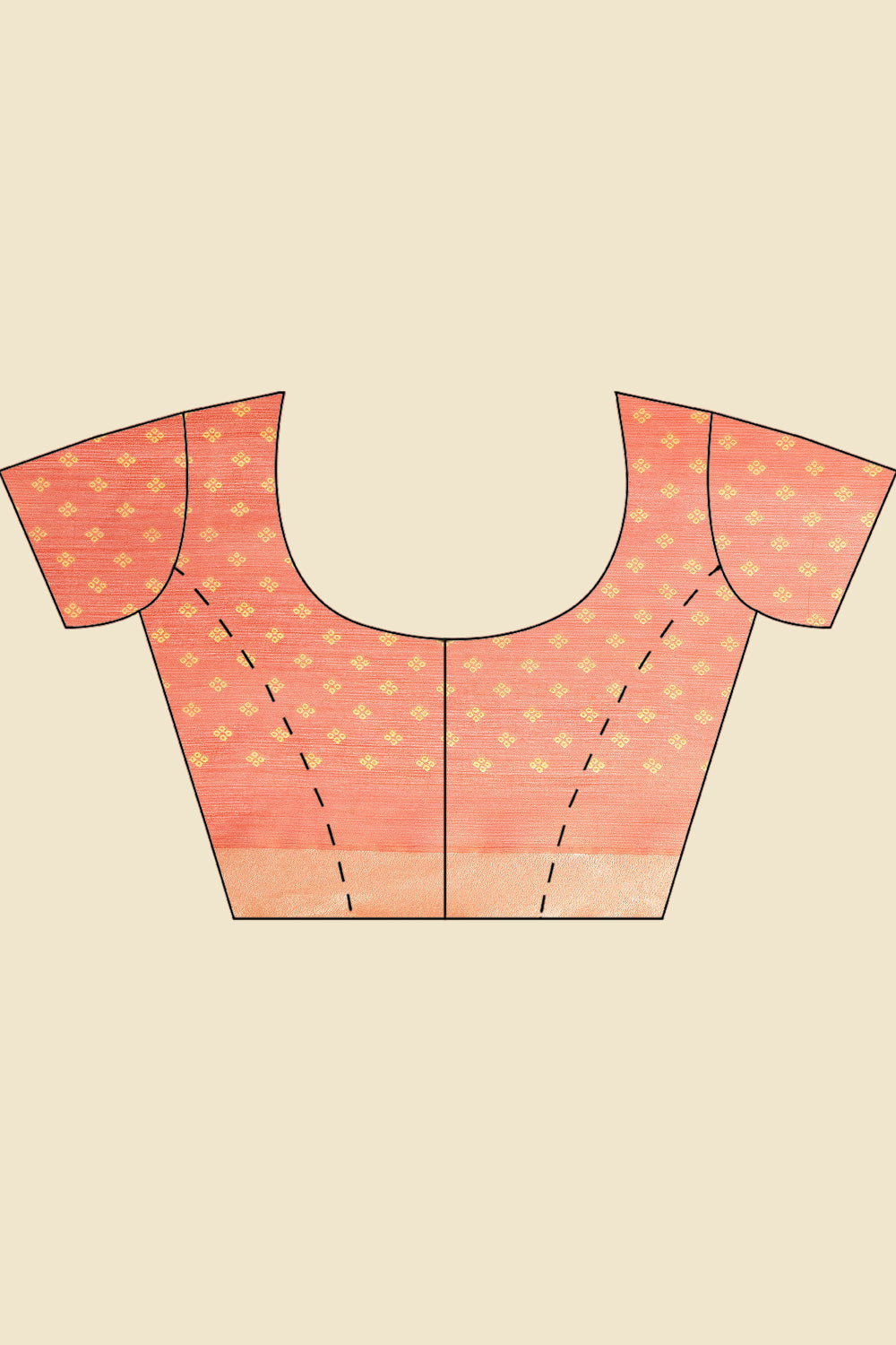 Orange Georgette Leheriya Printed Saree