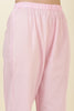 Pink Cotton Resham Embroidered and Lace Work Anarkali Suit