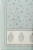 Cream Chanderi Cotton Hacoba Style & Floral Printed Unstitched Suit Material