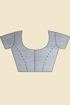 White Georgette Floral Printed Saree