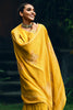 Mustard Color Embroidered Silk Unstitched Suit Material