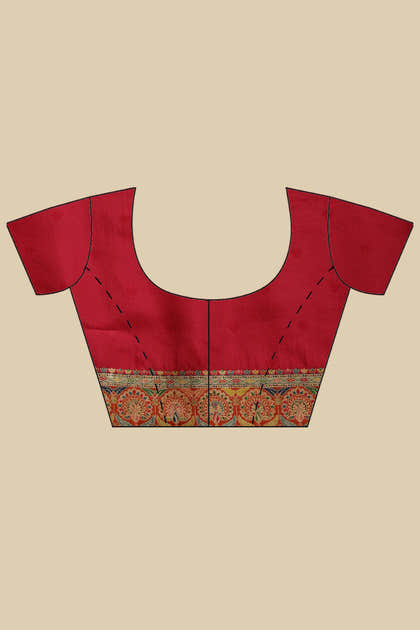 Tussar Color Silk Madhubani Woven Saree