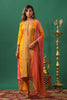 Mustard Color Embroidered Silk Unstitched Suit Material