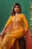 Mustard Color Embroidered Silk Unstitched Suit Material