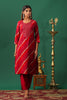 Fuchsia Pink Color Cotton Mirror Work Kurti