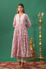 Pink Color Cotton Printed Anarkali Kurta Set