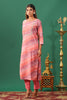 Pink Color Printed Muslin kurta Set