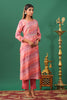 Pink Color Printed Muslin kurta Set