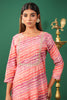 Pink Color Printed Muslin kurta Set