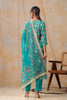 Turquoise Color Muslin Printed Straight Suit