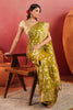 Sage Green Zari Floral Woven Silk Saree