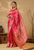 Dusty Pink Silk Zari & Resham Woven Saree