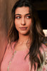 Peach Color Cotton Polka dots Printed Unstitched Suit Material