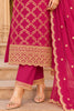 RanI Crepe Silk Zari Woven And Embroidered Unstiched Suit Material