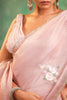 Dusty Pink Colour  Crush Tissue Saree