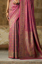 Rani Minakari Woven Silk Saree