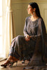 Grey Spun Printed Unstitched Suit Fabric