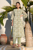 Pista Green Floral Printed Cotton Long Kurta Set