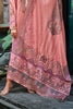 Dusty Pink Spun Pashmina Printed Unstitched Suit Fabric