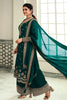 Green Colour Embroidered Silk Unstitched Suit Fabric