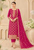 RanI Crepe Silk Zari Woven And Embroidered Unstiched Suit Material
