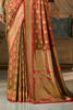 Red Color Minakari Woven Silk Saree