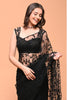 Black Color Net Cut-Dana Work Saree
