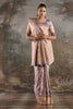 Light Mauve Banarasi Katan Silk Woven Saree