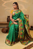 Sea Green Color Cotton Silk Woven Saree